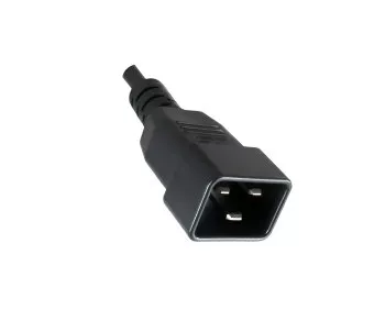 Câble pour appareils froids C13 sur C20, 1mm², rallonge, VDE, noir, longueur 3,00m